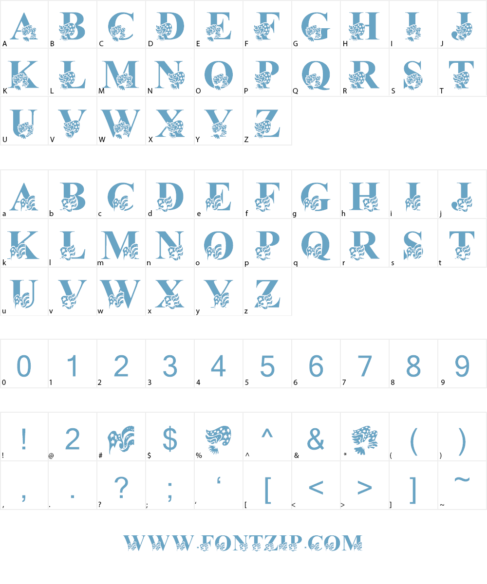 LMS America LSF Font Character